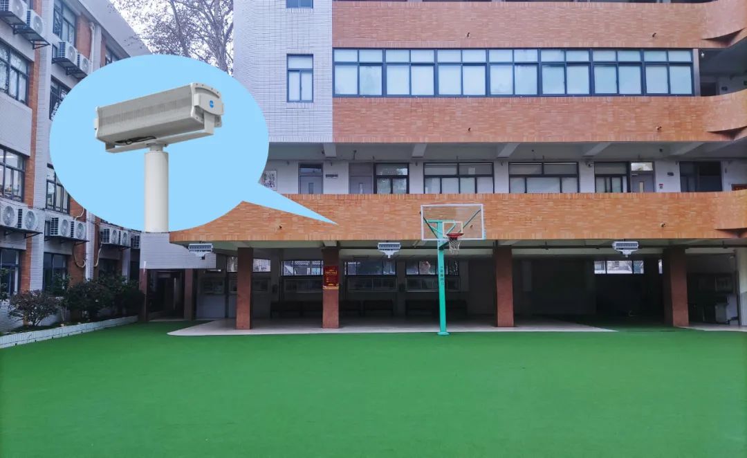 南京市北京东路小学安装使用操场主动降噪音响系统